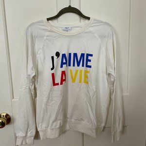 Size small Clare V x Anthropologie Jaime La Vie Sweatshirt